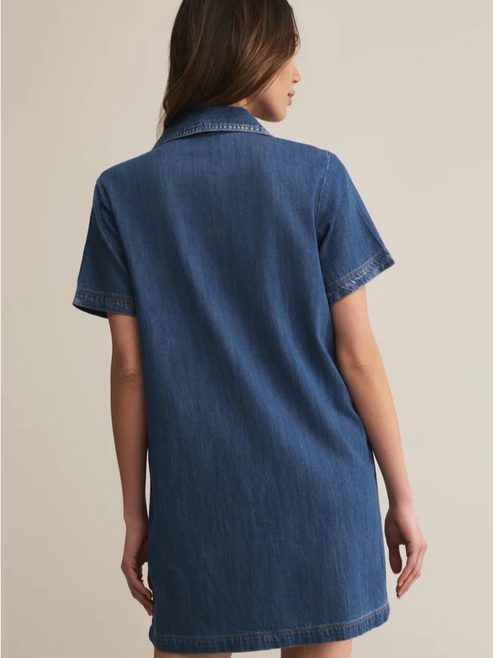 Z Supply authentic denim mini Dress SMALL nwt - Picture 2 of 4